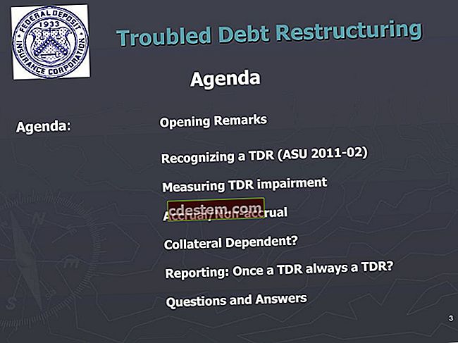 Problemes de comptabilitat de la reestructuració del deute